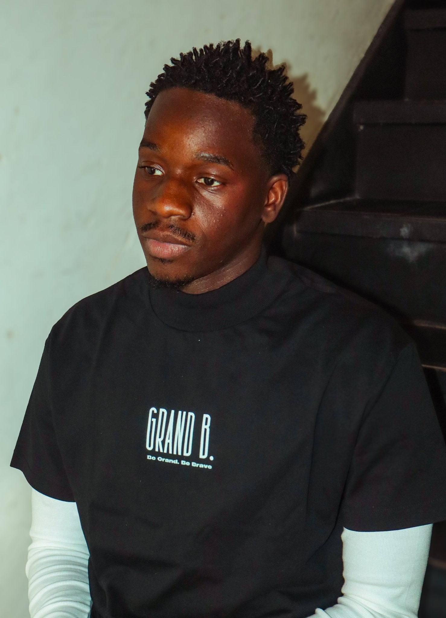 "Brave" - Essential Cotton T-Shirt - GRAND B